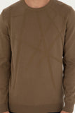 USPA Men Jumper R/Neck Abstract VR027 Khaki USPJR364 US POLO ASSN.