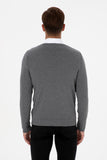 USPA Men Jumper V/Neck Grey Melange VR086 USPJR401 US POLO ASSN.