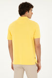 USPA Polo Shirt Men Yellow VR044 USPOM245 USPA LOGO US POLO ASSN.