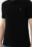 USPA Polo Shirt Men Black VR046 USPOM255 USPA LOGO US POLO ASSN.