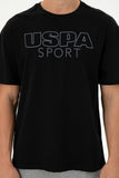 USPA Men T-Shirt USPA Big Logo Black VR046 USTSM067 US POLO ASSN.