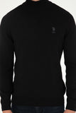 USPA Men Jumper H/Neck Black VR046 USPJR383 US POLO ASSN.