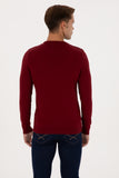USPA Men Jumper R/Neck Bordeaux VR014 USPJR394 US POLO ASSN.