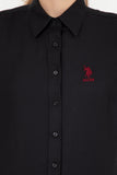 USPA Shirt Women Black VR046 USSHW043 Slim US Polo Assn.