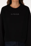 USPA Women Sweatshirt Black VR046 USPSS177 US POLO ASSN.