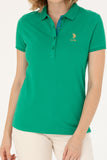 USPA Polo Shirt Women Green VR054 USPOW068 SCL US Polo Assn.