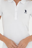 USPA Polo Shirt Women White VR013 USPOW066 SCL US Polo Assn.