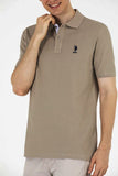 US Polo Assn. Khaki Men Polo Shirt SCH VR027 USPOM207 USPA