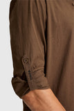 USPA Men Shirt Enzo C F/S Brown VR029 USPSH385 US Polo Assn.