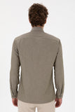 USPA Men Shirt Slim Full Sleeve Mink VR052 USPSH348 US Polo Assn.