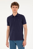 USPA Polo Shirt Men Navy VR033 USPOM272 USPA LOGO US POLO ASSN.