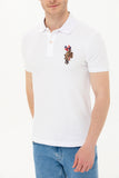 US Polo Assn. White Men Polo Shirt Multi Color Horse VR013 USPOM179 USPA