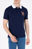 US Polo Assn. Navy Men Polo Shirt Multi Color Horse Navy VR033 USPOM180 USPA