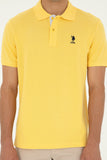 USPA Polo Shirt Men Yellow VR044 USPOM245 USPA LOGO US POLO ASSN.