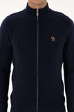 USPA Men Cardigan Zipper Navy VR033 USPCN087 US POLO ASSN.