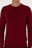 USPA Men Jumper R/Neck Bordeaux VR014 USPJR394 US POLO ASSN.