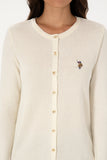 USPA Women Cardigan Buttons Pearl VR256 USPCN080 US POLO ASSN.