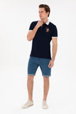 USPA Men Polo Navy VR033 USPOM311 Regular Multi Color Horse U.S. Polo Assn.