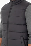 USPA Men Jacket Vest Quilted S/L Anthracite VR06 USPJK152 US POLO ASSN.