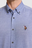 USPA Men Shirt Nova S F/S Navy VR033 USPSH384 US Polo Assn.