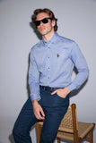 USPA Men Shirt Nova S F/S Navy VR033 USPSH384 US Polo Assn.