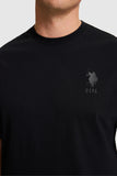 USPA Men Polo T-Shirt USPA Black VR046 USTSM076 US Polo Assn.