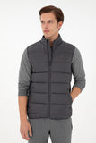 USPA Men Jacket Vest Quilted S/L Anthracite VR06 USPJK152 US POLO ASSN.