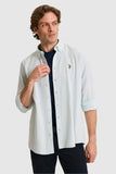 USPA Men Shirt Enzo R F/S Light Blue VR003 USPSH390 US Polo Assn.
