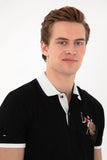 USPA Men Polo Black VR046 USPOM313 Regular Multi Color Horse U.S. Polo Assn.
