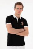 USPA Men Polo Black VR046 USPOM313 Regular Multi Color Horse U.S. Polo Assn.