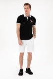 USPA Men Polo Black VR046 USPOM313 Regular Multi Color Horse U.S. Polo Assn.