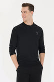 USPA Men Jumper R/Neck Black VR046 USPJR368 US POLO ASSN.