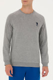 USPA Men Jumper R/Neck Grey Mélange VR086 USPJR367 US POLO ASSN.