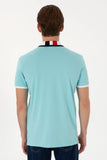 USPA Men Polo Aqua VR007 USPOM312 Regular Multi Color Horse U.S. Polo Assn.