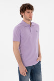 USPA Polo Shirt Men Lilac VR034  USPOM297 Single Color Horse US Polo Assn.