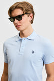 USPA Men Polo Shirt SCH Light Blue VR003 USPOM337 US Polo Assn.