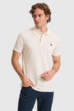 USPA Men Polo Shirt SCH Pearl VR256 USPOM343 US Polo Assn.