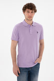 USPA Polo Shirt Men Lilac VR034  USPOM297 Single Color Horse US Polo Assn.