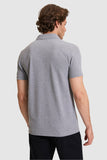 USPA Men Polo Shirt SCH Grey Melange VR086 USPOM342 US Polo Assn.