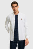 USPA Men Shirt Cerdo R F/S White VR013 USPSH381 US Polo Assn.