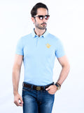 Nabeel & Aqeel Spartan Signature Polo Shirt Light Blue NASP0016