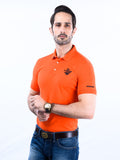 Nabeel & Aqeel Spartan Signature Polo Shirt Orange NASP0018