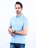 Nabeel & Aqeel Spartan Signature Polo Shirt Light Blue NASP0016