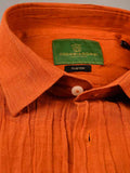 Nabeel & Aqeel Shirt Hidden Button Down Collar R-06 Custom Fit Rust NSHH6C16