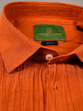 Nabeel & Aqeel Shirt Hidden Button Down Collar R-06 Regular Fit Rust NSHH6118