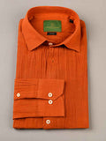 Nabeel & Aqeel Shirt Hidden Button Down Collar R-06 Custom Fit Rust NSHH6C16