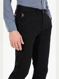 US Polo Assn Men Chino Black VR046 USPA USPCH104