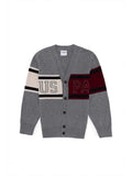 USPA Men Cardigan Buttons Grey Melange VR086 USPCN077 2023