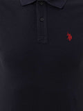 USPA Polo Shirt Men Dark Blue VR100 USPOM126 Single Color Horse US Polo Assn.