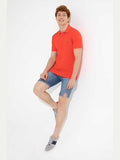 USPA Polo Shirt Men Risk Red VR213 USPOM135 MCH US Polo Assn.